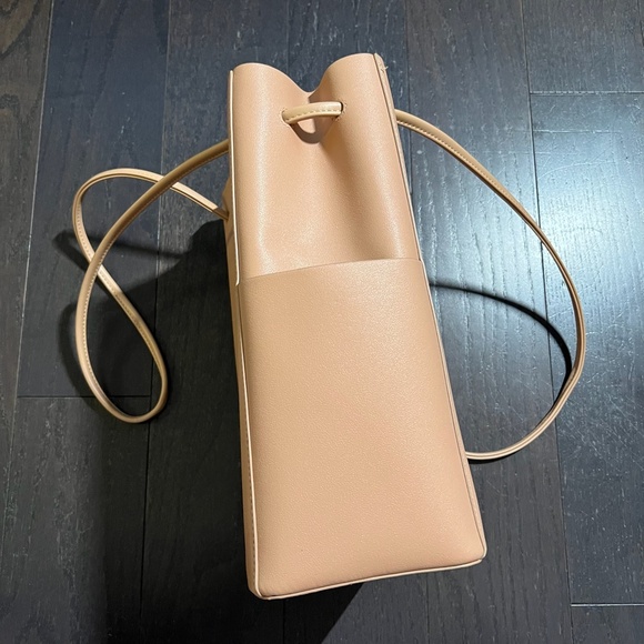 Oak and Fort tan brown bucket leather tote bag shoulder bag - Picture 8 of 11